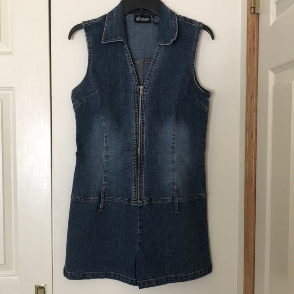 Denim short jumper